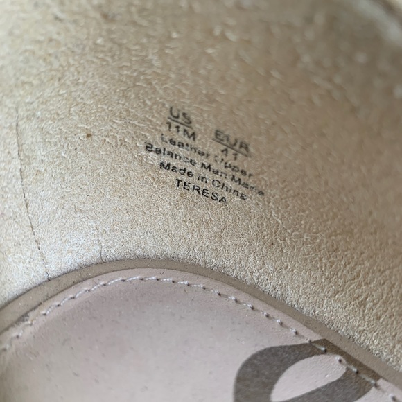 Sam Edelman Teresa D’Orsay Leather Pump Beige/Nude Women’s 11 - Picture 8 of 8